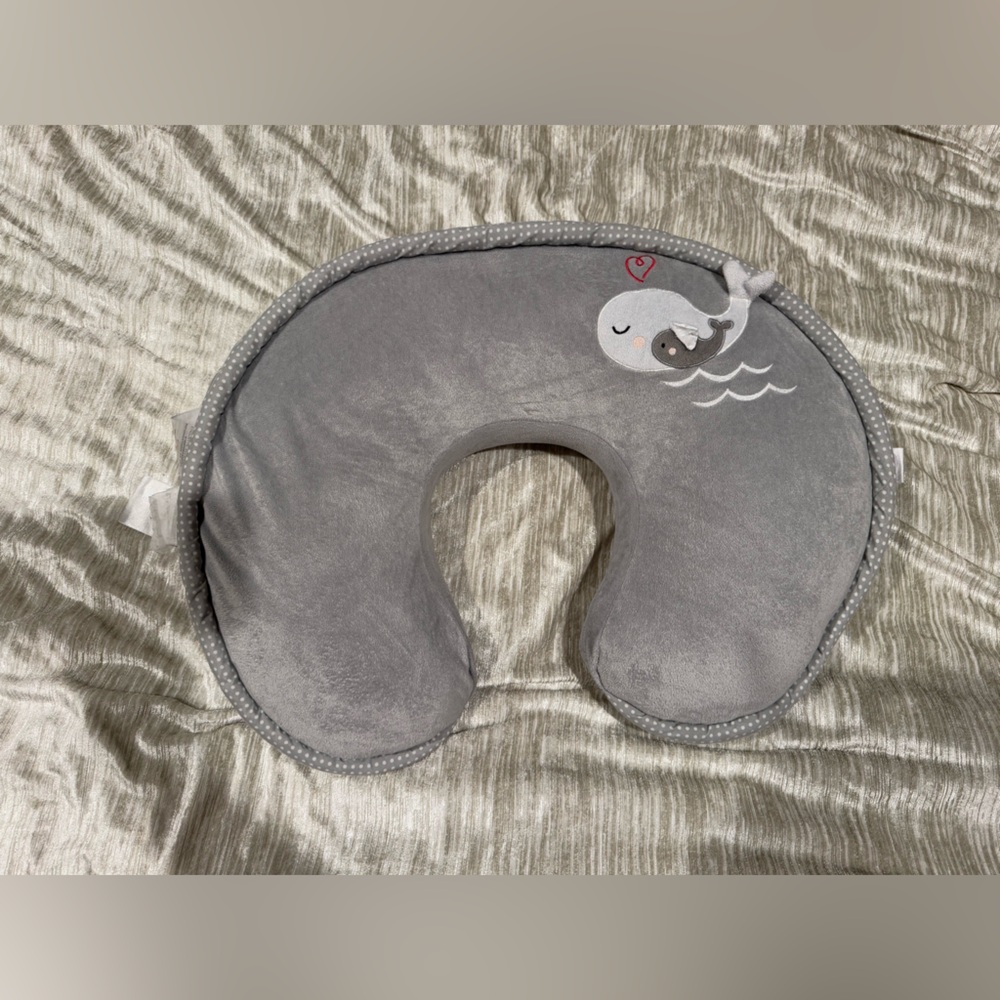 SOLD!!! Boppy Nursing pillow with Adorable Mommy & Baby Whale Design